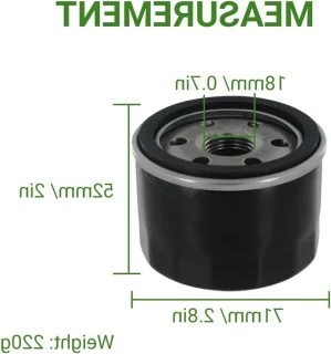 Oliefilter voor zelfrijdende grasmaaiers met 4hp 420cc motoren