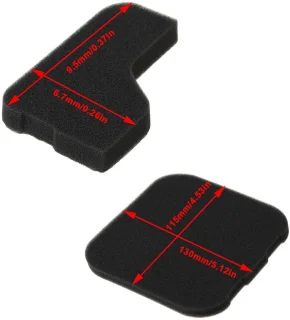 Omgoods 4 stuks luchtfilterset voor grasmaaier