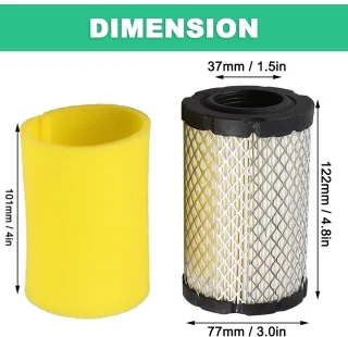 Omgoods luchtfilter voor grasmaaier en gazontractor - set van 2