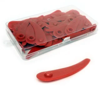 Omgoods set van 40 plastic snijbladen voor grastrimmers en maaiers
