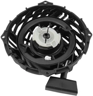 Omgoods startmechanisme voor grasmaaier