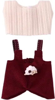 Onbekend merk Schapen Overall Poppenkledingset