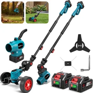 ONEVAN elektrische bosmaaier, grastrimmer en bladblazer