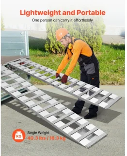 Oprijplaten Set 240 x 38 cm (2 stuks) - Aluminium