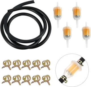Petroleumfilter set 15-delig met brandstofslang 2m ShopVlot