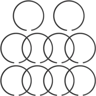 Pistonringen voor grasmaaier en kettingzaag 44x1,5 mm – 10 stuks – Homevero