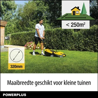 Powerplus Elektrische Grasmaaier POWEG62205 1300W 320mm