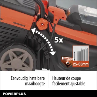 Powerplus POWDPG75561 Dual Power 20V accu grasmaaier 340 mm