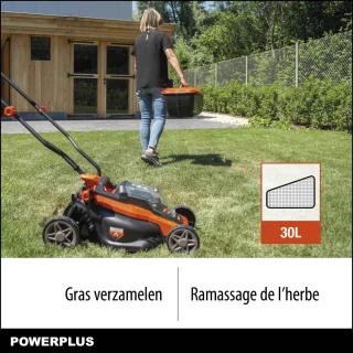 Powerplus POWDPG75561 Dual Power 20V accu grasmaaier 340 mm