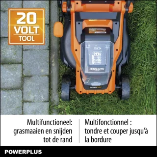 Powerplus POWDPG75561 Dual Power 20V accu grasmaaier 340 mm