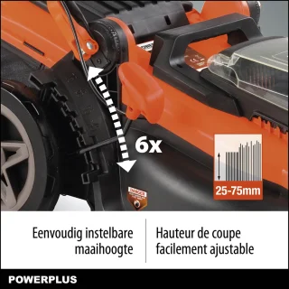 Powerplus POWDPG75610 Dual Power accu grasmaaier 40V 420mm