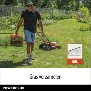 Powerplus POWDPG75610 Dual Power accu grasmaaier 40V 420mm