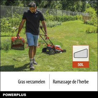 Powerplus POWDPG75610 Dual Power accu grasmaaier 40V 420mm