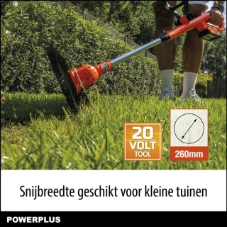 Powerplus POWDPGBOX25 Dual Power grasmaaierset 20V