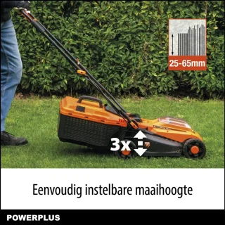 Powerplus POWDPGBOX25 Dual Power grasmaaierset 20V