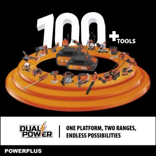 Powerplus POWDPGBOX25 Dual Power grasmaaierset 20V