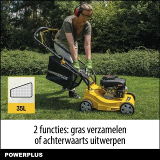 Wat vinden we goed aan de Powerplus POWEG60219 benzine grasmaaier
