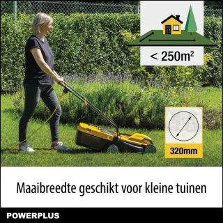 Powerplus POWEG62203 elektrische grasmaaier 320 mm