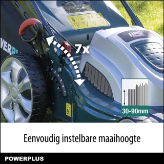 Powerplus POWPG10240 elektrische grasmaaier 460 mm