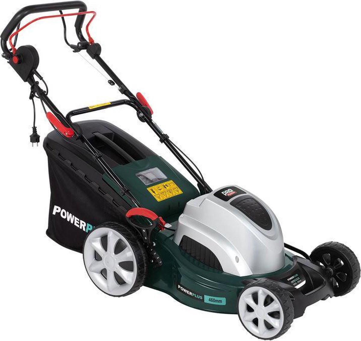 De Powerplus POWPG10260 Elektrische grasmaaier 1800W 460mm in één oogopslag
