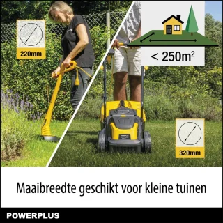 Powerplus POWXG62205T elektrische grasmaaier en kantsnijder