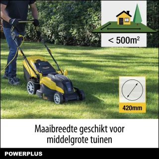 Powerplus POWXG6281 elektrische grasmaaier 420 mm