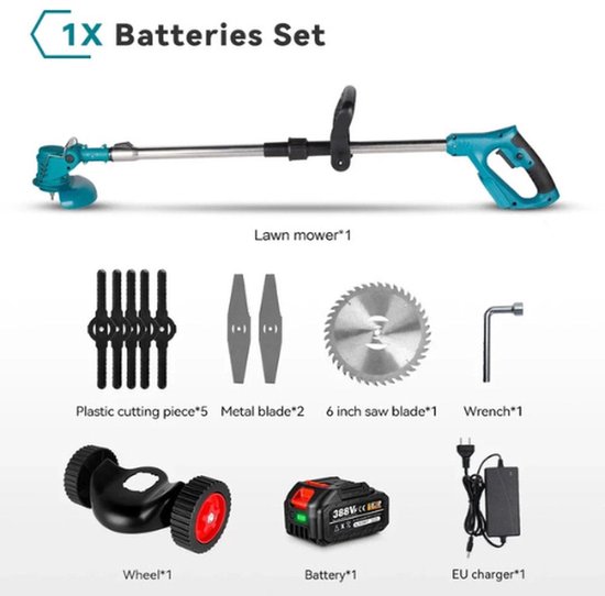 Professionele 18V Accu Grasmaaier 3-in-1 Telescopisch review
