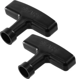 Recoil starter pull handle zwart - set van 2 - ShopVlot