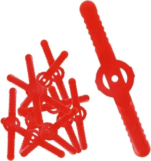 Reservemes grastrimmer snijkop - 100 stuks - rood
