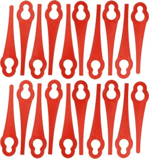 Reservemesjes grastrimmer - 20 stuks - rood