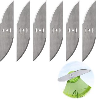 De Reservemessen grasmaaier 150 mm, 6 stuks (metaal) in één oogopslag