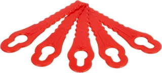 Reservemessen grasmaaierbladen 5 stuks 85mm rood