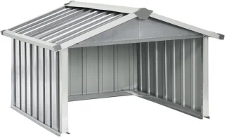 Robot Grasmaaier Schuur 92x97x63 cm Gegalvaniseerd Staal Grijs
