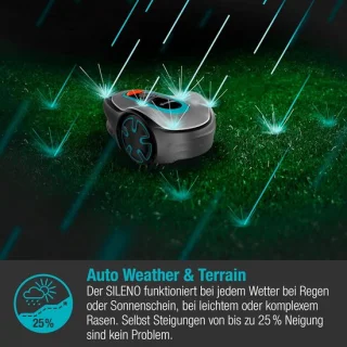 Robotgrasmaaier voor middelgrote tuinen tot 500 m²