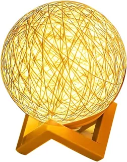 Rotan bal nachtlampje