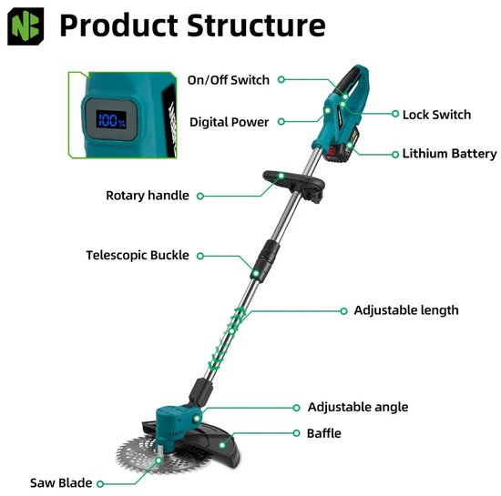 Rumi 18V Li-ion — compact, wendbaar en gebruiksvriendelijk voor kleine gazons