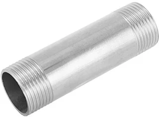 RVS 1" NPT buitendraad pijpnippel