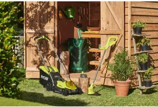 RYOBI ONE+ RLM18X33B40 Grasmaaier + OLT1825M Trimmer Pack 18V