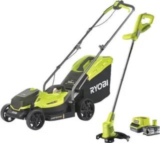 RYOBI ONE+ RLM18X33B40 Grasmaaier + OLT1825M Trimmer Pack 18V