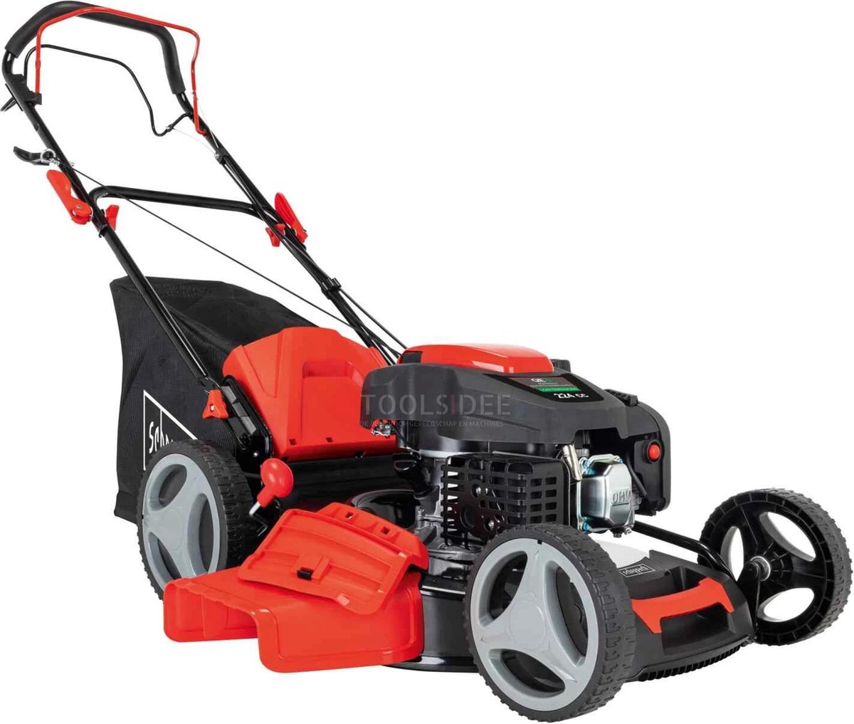 De Scheppach MS225-53 Benzine grasmaaier 224cc 6PK in één oogopslag