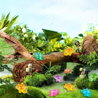 Schildpadden Mini Figuren Gloeiend 100 Stuks Hars Poppenhuis Miniaturen