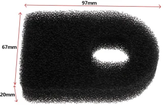 Schuimluchtfilter voor Atco/Commodore – 2 stuks