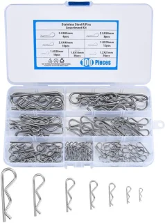 Set stalen splitpennen, 100-delig