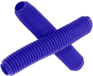 Set stofkappen voorvork Suzuki RM125/DR250/DRZ400 - Blauw