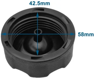 Set van 2 brandstoftankdoppen 411919 voor Motor PRO 140/QSS OHV/PRO 160/QSS OHV grasmaaier