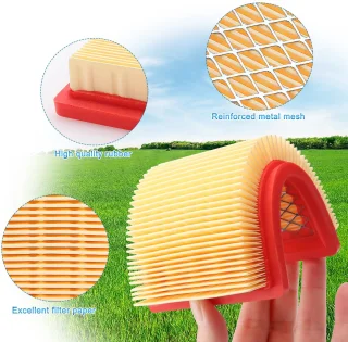Set van 2 luchtfilters voor grasmaaier