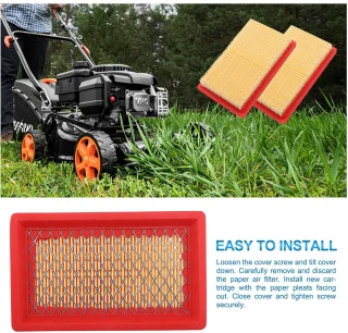 Set van 2 luchtfilters voor grasmaaier
