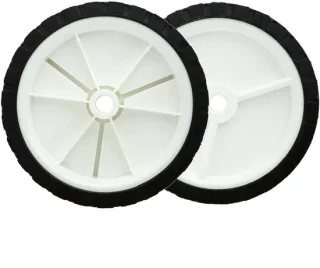 Set van 2 universele rubberwielen Ø150 mm voor grasmaaiers