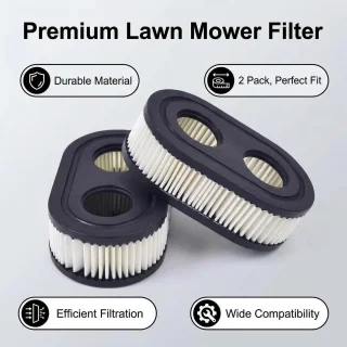 Set van 2 vervangende luchtfilters voor grasmaaier