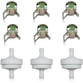 Set van 3 benzinefilters voor grasmaaier